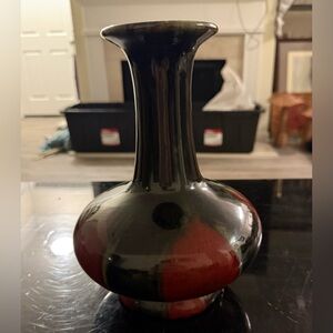 Vintage Chinese Porcelain Sang de Boeuf Oxblood Vase 10”